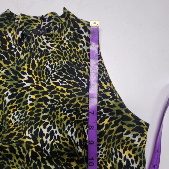 Women's Animal Print Maxi Sleeveless Long Dress Party Gown- XS/S - Picture 10 of 15